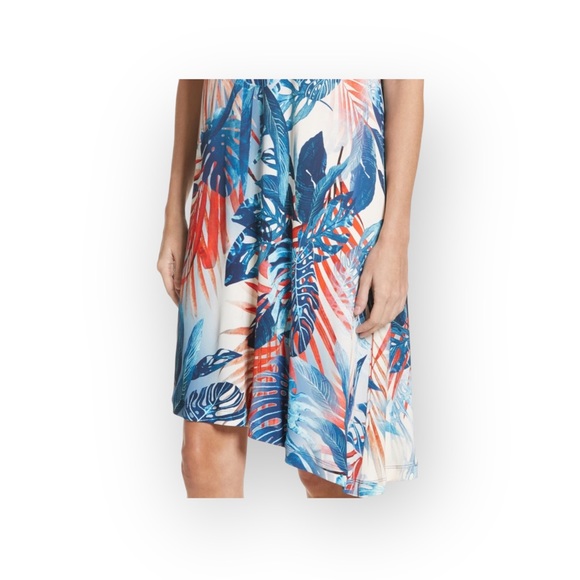 new JPG Jean Paul Gaultier Fuzzi ⚤ Asymmetrical Silk Dress ⚤ Zaffiro Leaf Print - Picture 3 of 16